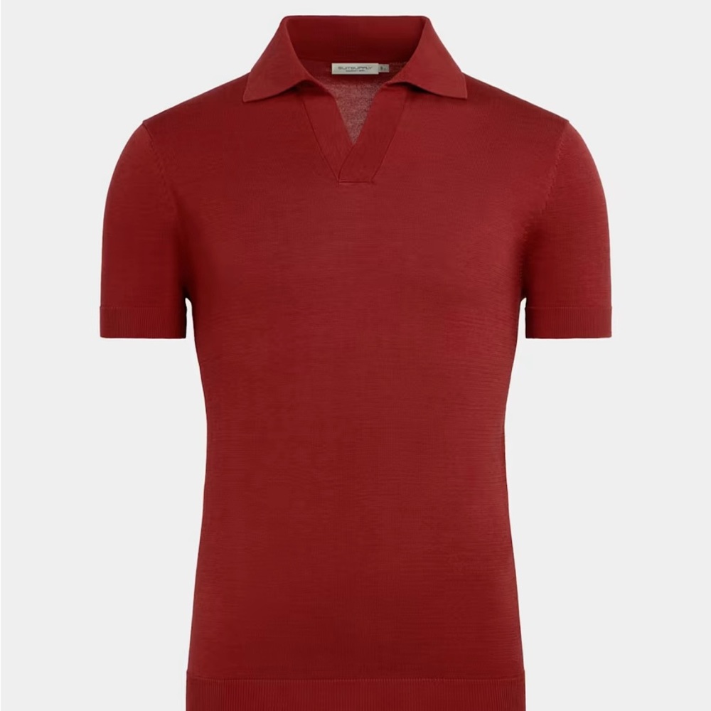 Suit Supply Cotton Silk Polo